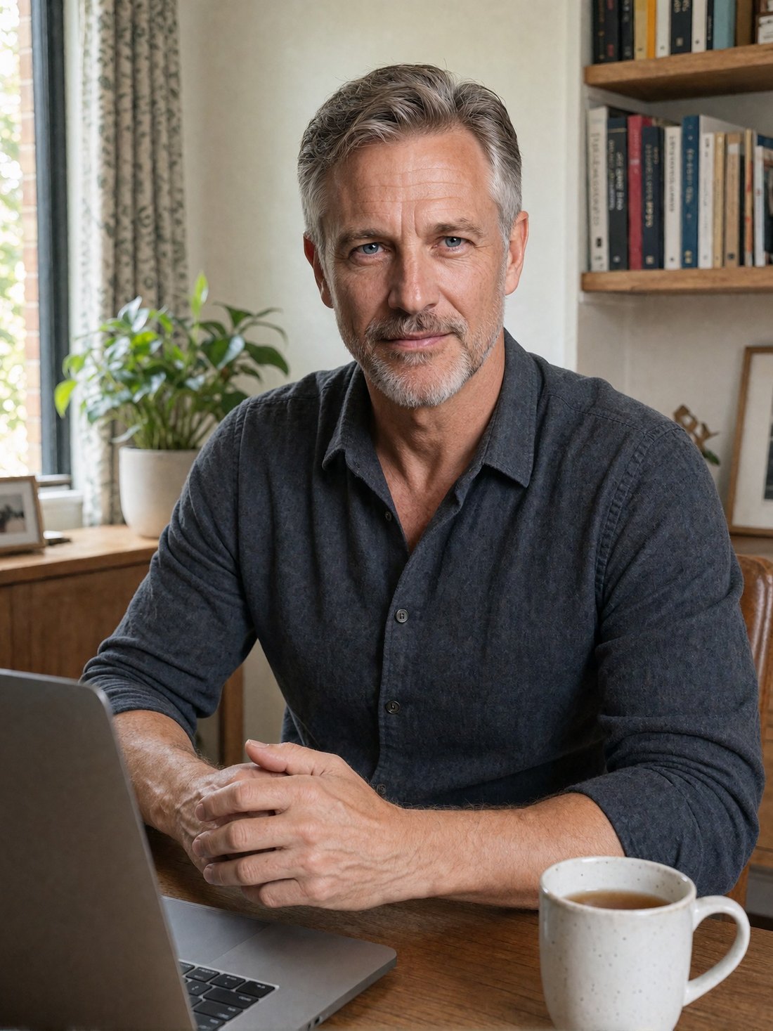 Nathan Cole at his desk
